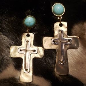 Gold and Turquoise earrings